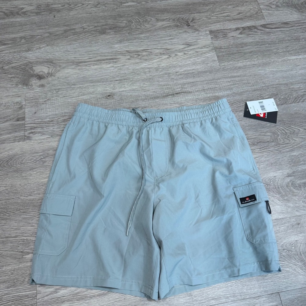Quiksilver Omni Volley Cargo‎ Shorts Mens Large Quarry Grey QM14VL021 NEW